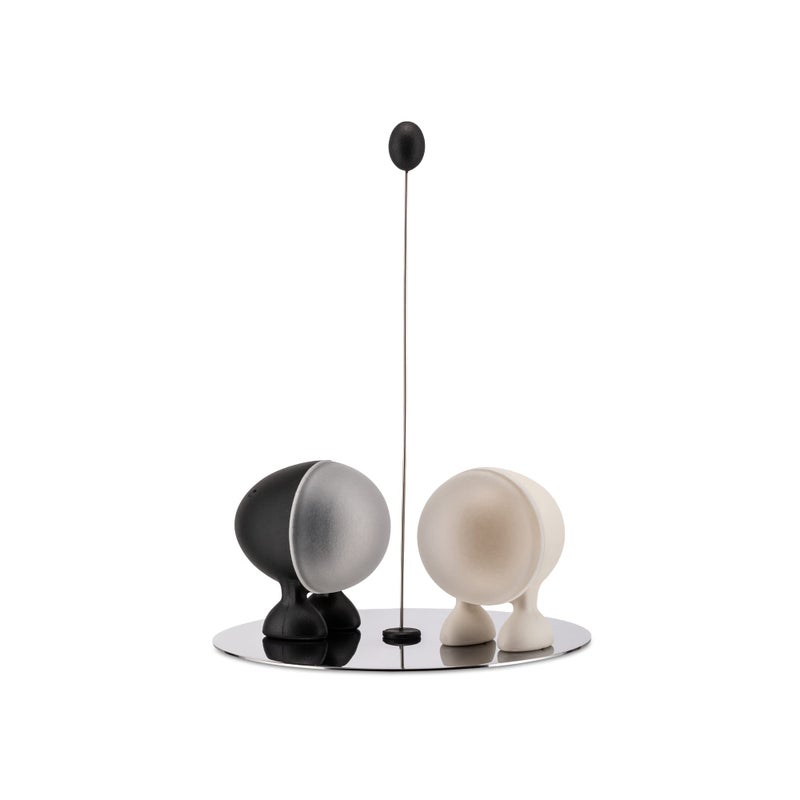 Alessi Lilliput SaltPepper Black White