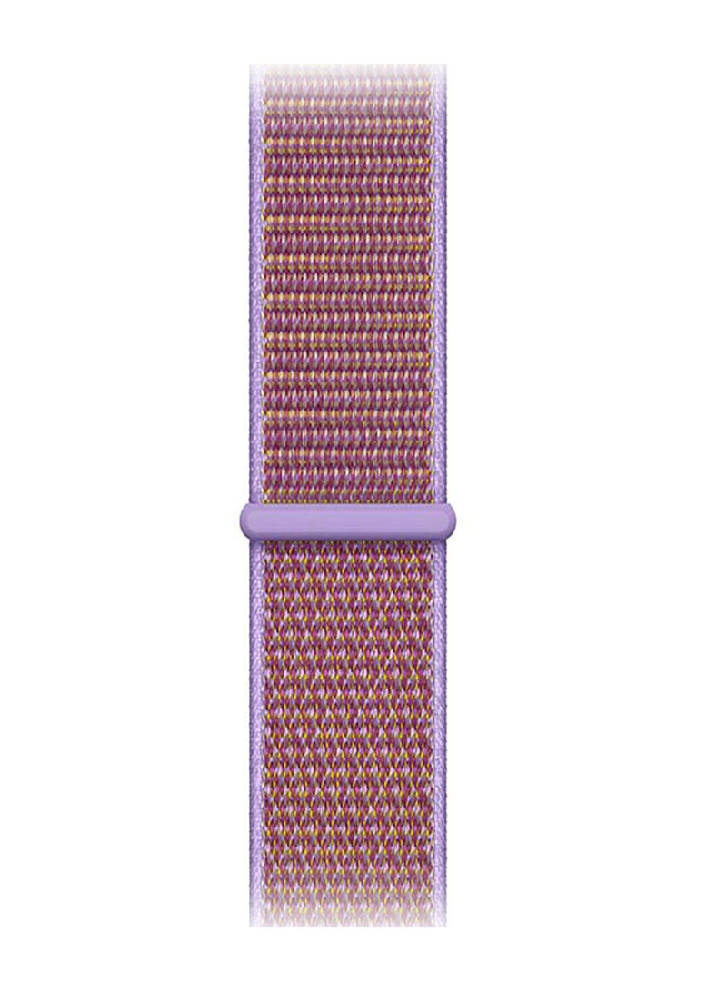 Perfii Nylon Loop Replacement Band 20 mm For Amazfit GTR Lilac/Brown - Image 2