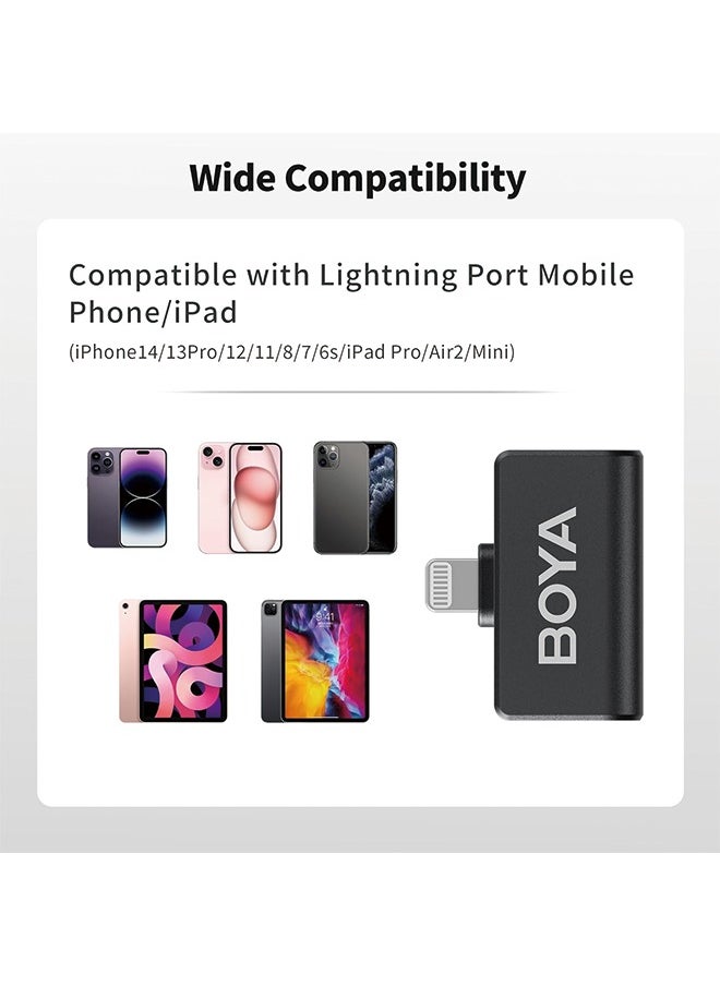 ميكروفون BOYA Omic-D اللاسلكي Lavalier لهاتف iPhone معتمد من MFi، ميكروفون لاسلكي بخاصية إلغاء الضوضاء مع مشبك مغناطيسي لميكروفون iPhone لتسجيل الفيديو على YouTube Vlog - pzsku/Z01DF029378580DE91E62Z/45/_/1723707785/6e0e38fa-e3ed-41ae-bbba-f673ae4a6e92