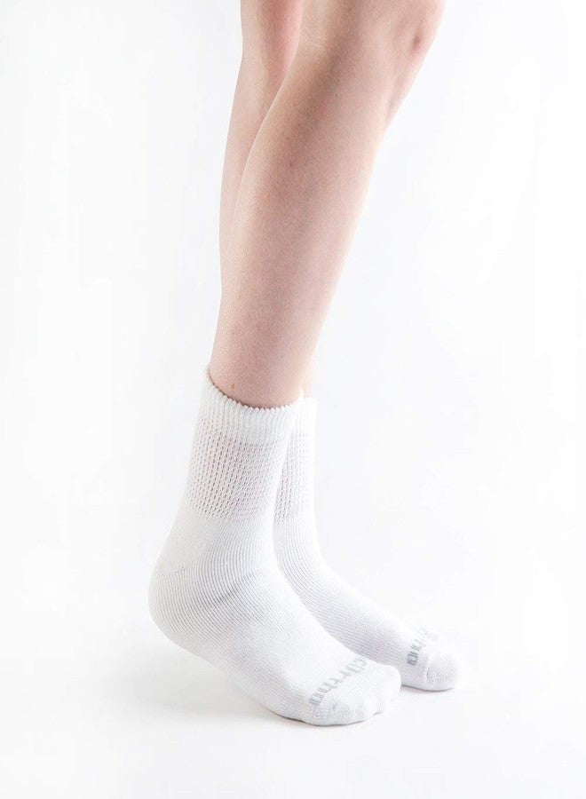 Doc Ortho Loose Fit Diabetic Socks – Non-Binding 1/4 Crew for Men & Women, Circulation & Comfort, 3 Pairs - Image 1