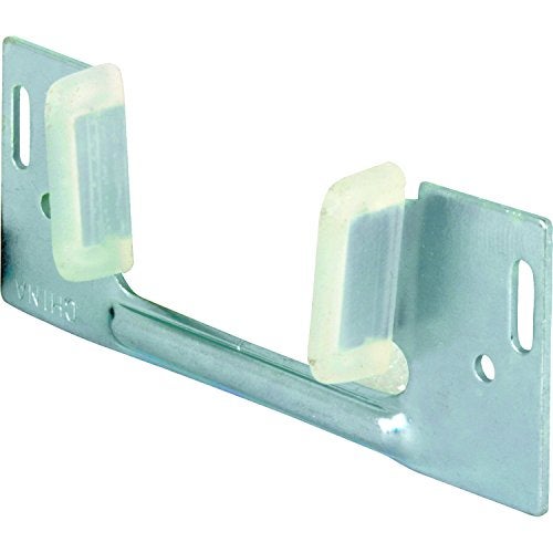 Prime-Line N 6566 Sliding Pocket Door Bottom Guide, 1-3/8 In. x 1-1/4 In, Steel w/Plastic Guides (Single Pack), Silver - Image 3