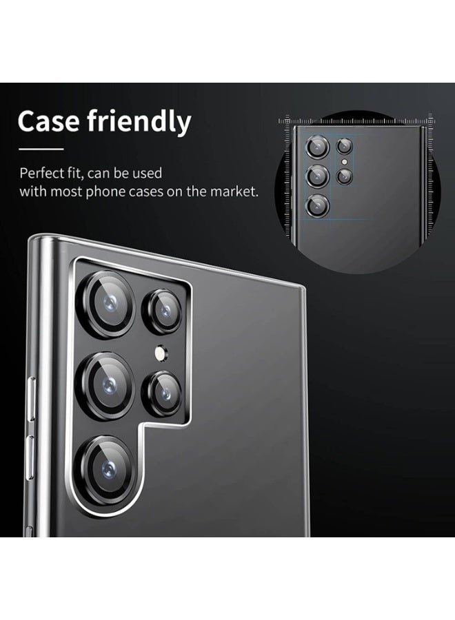 MaxGuard MG-L011 Camera Lens Protector for Samsung Galaxy S24 Ultra | HD Clear Tempered Glass Protector | Anti-Scratch | Free Installation | Metal Individual Ring Cover - Image 5