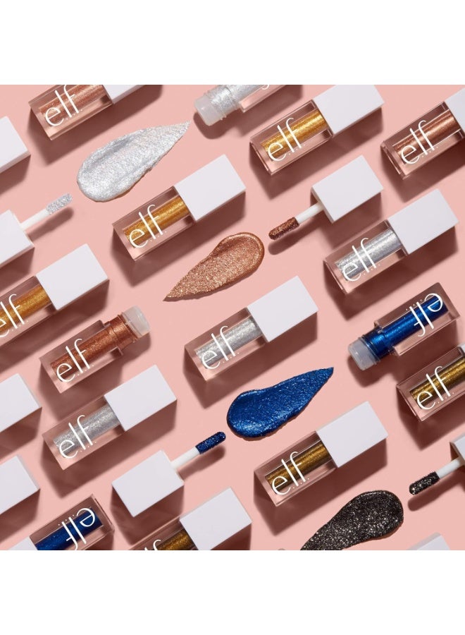 elf Liquid Glitter Eyeshadow, One Swipe Coverage, Comfortable Wear with Minimal Fallout, Long-Lasting Glitter, Ocean Eyes - Image 3