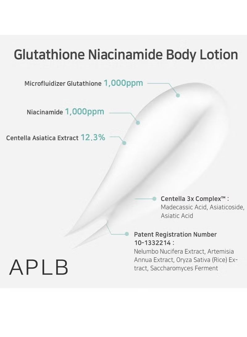 APLB Glutathione Niacinamide Body Lotion | LIPO GLUTA NIAC CEN™ 12.5% 10.14 FL.OZ - Image 3