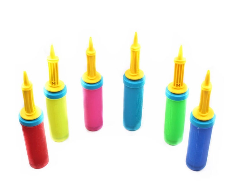 HK Balloons Double Action Hand Balloon Pump - 2 Piece Air Balloon Pump Foil Helium Air Animal Rubber Balloon Manual Hand Pump Accessory Manual Pump Multicolor - Image 4