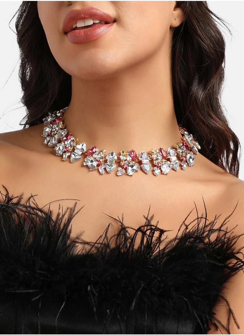 SOHI Party Crystal Necklace