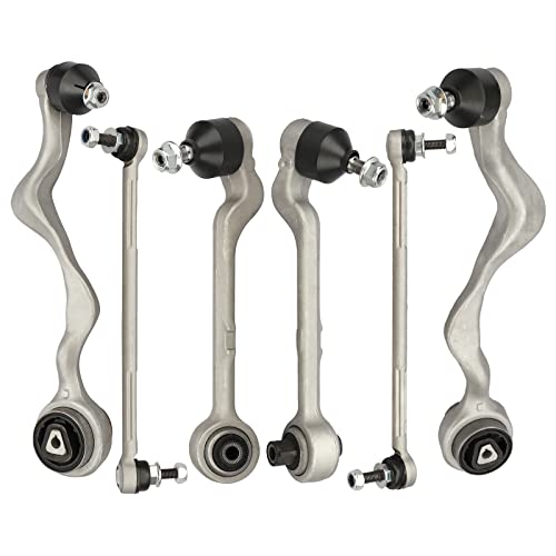 BRTEC ذراع التحكم السفلي الأمامي BRTEC مع وصلة كروية وروابط قضيب التوازن لسيارات BMW 128i 135i 325i 328i 330i 335i 335is 6 قطع - Image 1