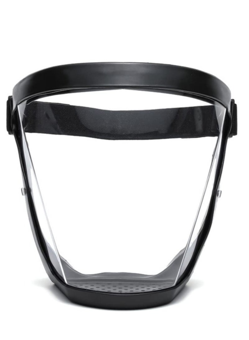 Super Protective Face Shield, Transparent Anti-Fog Full Face Safety Shield Unisex All-Inclusive Face Protection with Detachable Flter,Reusable Eye, Nose, Mouth Protection  - Image 1
