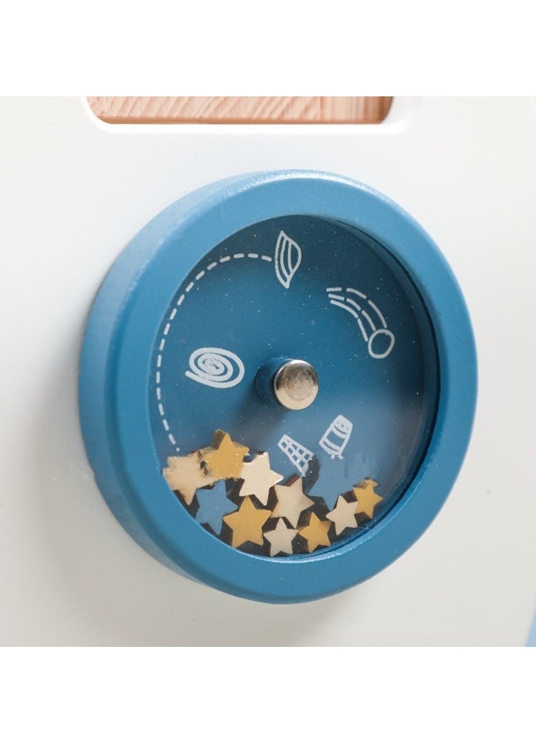 M MIAOYAN - Montessori toys, rocket model activity busy cubes for kids or toddlers imagination play, balance stacking, block sorting, shape matching to enhance hand motor skills and concentration - Image 1