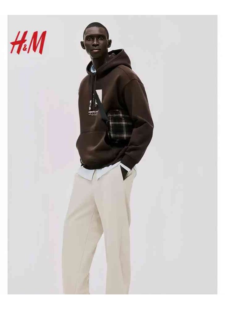 H and M - HM New Casual And Fashionable Loose Printed Hoodie - Image 1