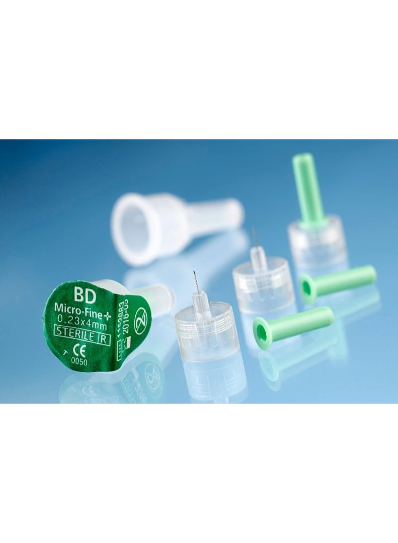BD Micro-Fine إبر قلم الأنسولين بي دي مايكرو - فاين بلس، 32 جم × 44 مم، 100 قطعة - Image 2