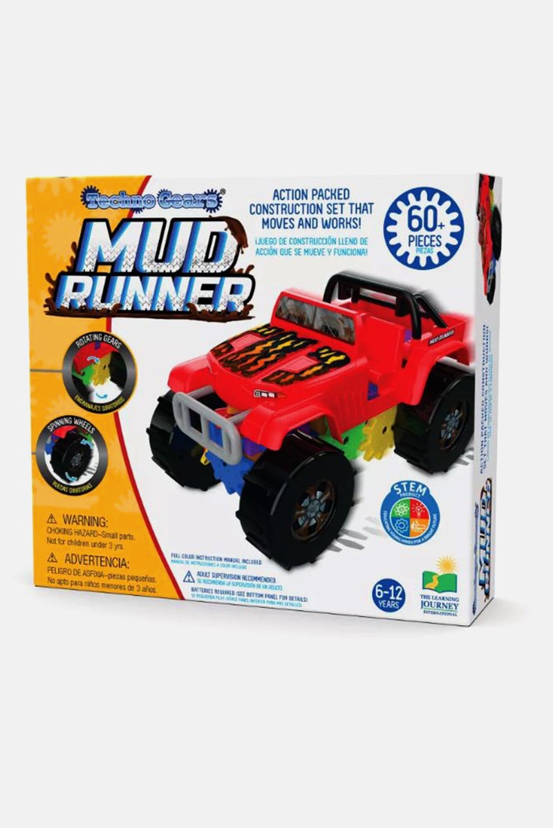 THE LEARNING JOURNEY Techno Gears Mud Runner Construction Vehicle, Red Combo - Image 1