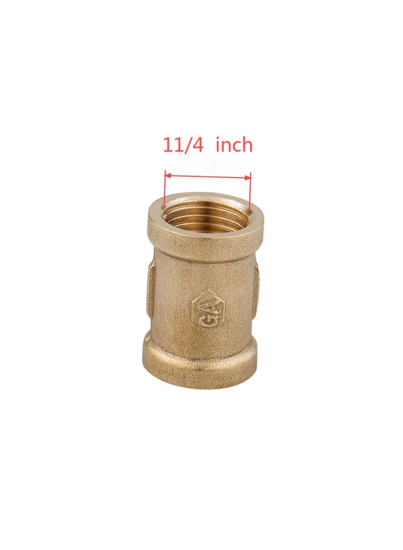 GA  2 Pcs set,  Brass  Female Socket 1 inch TO 2 inch  Brass Plumbing Fittings Set, High-Purity Copper Alloy, BSPT Thread Standard, - Image 3