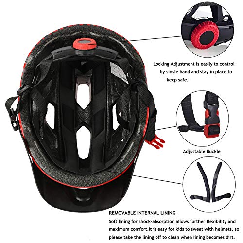 EXCLUSKY Kids Helmet, Exclusky Kids Bike Helmet Adjustable Safety Lightweight Children Bicycle Helmet for Kids Skating Cycling Scooter Boys and Girls Bicycle Helmets Ages 5-14 - Image 5
