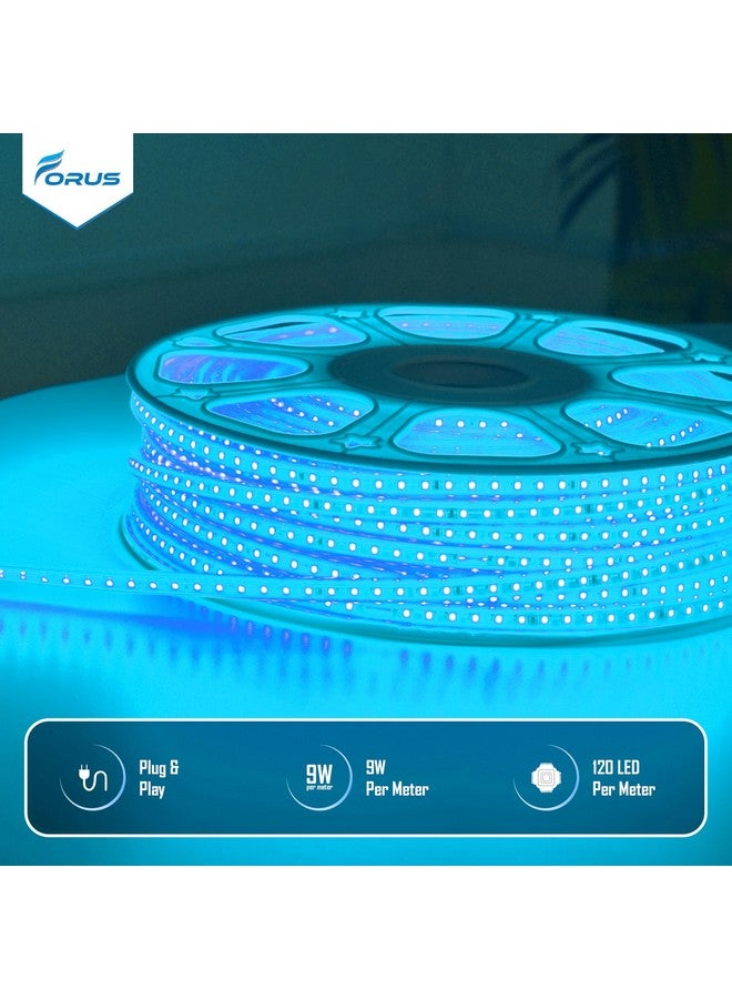Forus LED Rope Light 50 Meter 2 Year Warranty, Outdoor Waterproof Decorative Cove Light for Ceiling, Balcony, Home Decor, Interior Decoration, Flexible Profile Light for Diwali, Christmas-Ice Blue - Image 4