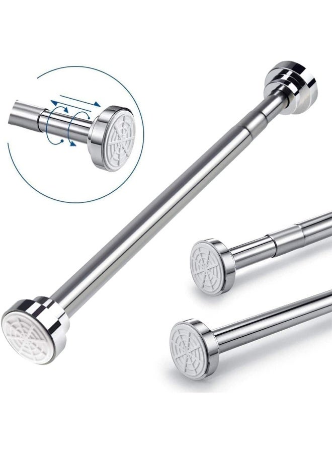 Rubik Shower Curtain Rod Adjustable 125-220cm Extendable Length Telescopic Tension Bar Stainless Steel No Drill Type for Bathroom Shower Bathtub (125cm to 220cm) - Image 4