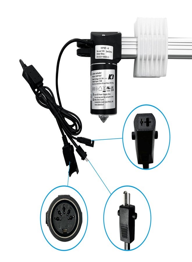 Kariwust Linear Actuator Kaidi Model KDPT007-46 Power Recliner Lift Chairs Motor Replacement - Image 3