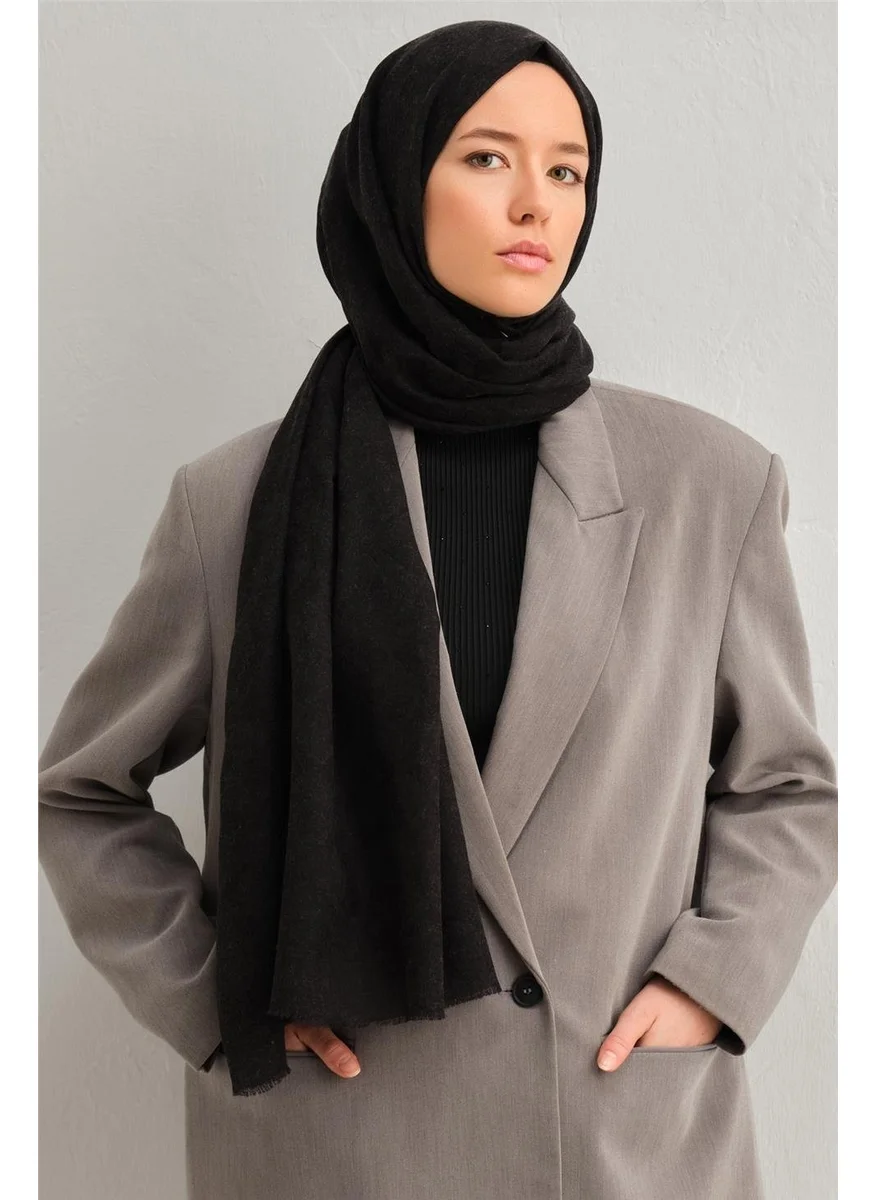 ARMINE Tencel Wool Monogram Pattern Shawl 31
