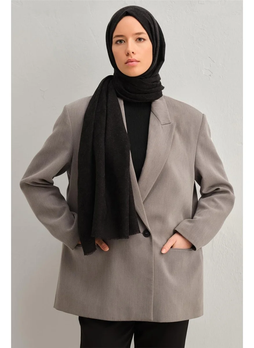 ARMINE Tencel Wool Monogram Pattern Shawl 31