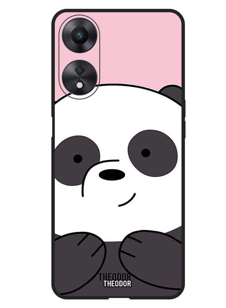 Theodor Protective Case Anti Scratch Shock Proof Bumper Cover For Oppo A98 Panda Smiling - Image 1