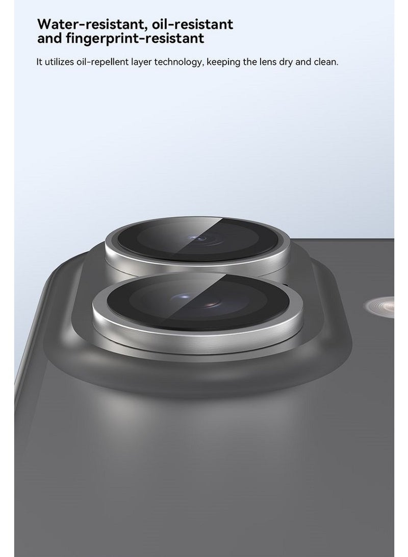 ديفيا واقي عدسة آيفون 17 أسود – زجاج مقوّى مع إطار تيتانيوم حماية فاخرة بتقنية AR مزدوجة ووضوح فائق 99% - Image 5