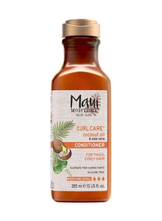 Maui Moisture Curl Care Conditioner With Coconut Oil & Aloe Vera For Thick, Curly Hair, Sulphate-Free And Silicone-Free 385ml - Image 1
