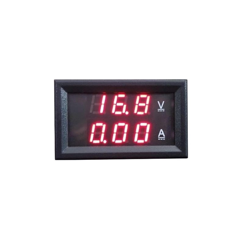 YB27VA LED متر رقمي للتيار والجهد المستمر مزدوج DC 8-100V 20A 75mV أحمر أحمر أسود - Image 1