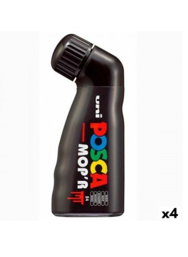 POSCA MOP’R Black Water Based Permanent Paint Markers - Box of 4 - Image 1
