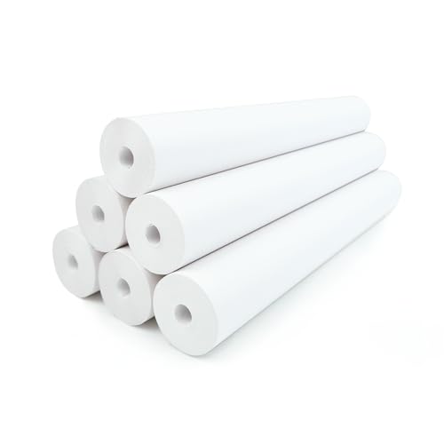 NYEAR 6 Rolls-162 Sheets US Letter Size Quick-dry Thermal Paper (8.5''x11'',7.6m long) for portable printer,thicker brighter and the font is clearer to make the printing quality better, (1 roll-27 Sheets) - Image 1