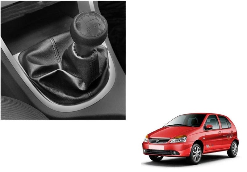 AUTOVEA® Car Gear Lever Leatherette Cover (Black) Compatible with Tata Indica Vista - Image 2