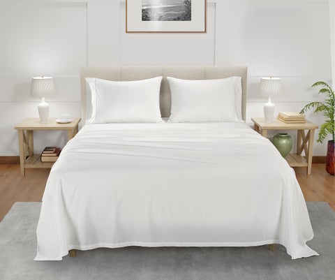 Tencel Sheet Set  King Size Sheets Set  Cooling Sheets for Hot Sleepers  King Sheets Softer than Silk Sheets  Bamboo Sheets King Size  or Linen Sheets Tencel Sheets for King Size bed  White Bed Sheets