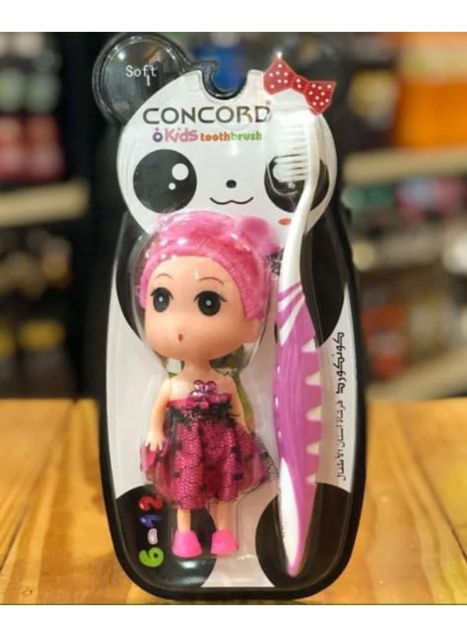 CONCORD Kids Toothbrush Set with Cartoon Character Design MULTICOLOR - Image 3
