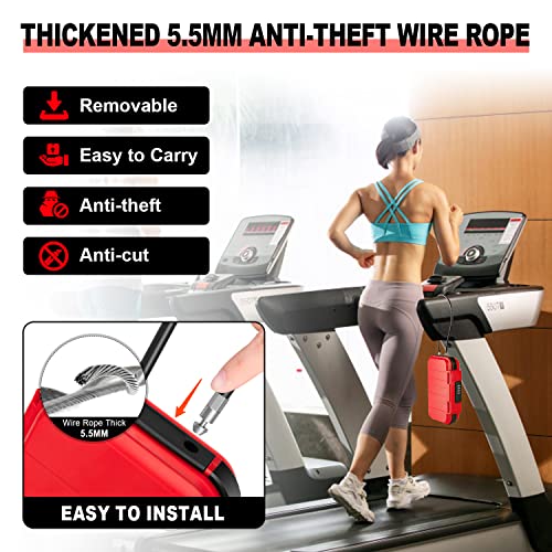 HUANLANG Portable Safe Lock Box with Combination Lock Mini Beach Travel Safe Waterproof Small Lockable Box with Removable Wire Rope Combination Safe Box for Dorm,Travel,Beach,Hotel,Car,Home,Office - Image 5