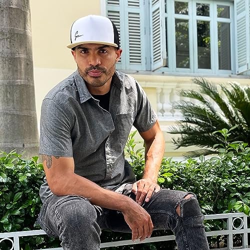 Grace Folly Trucker Hat for Men & Women. Snapback Mesh Caps (US, Alpha, One Size, One Size, White & Sand) - Image 5