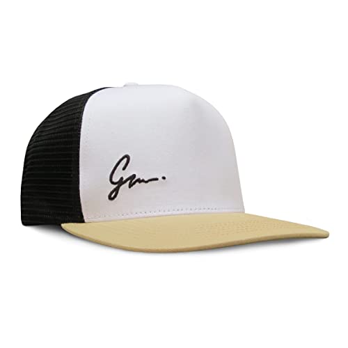 Grace Folly Trucker Hat for Men & Women. Snapback Mesh Caps (US, Alpha, One Size, One Size, White & Sand) - Image 1