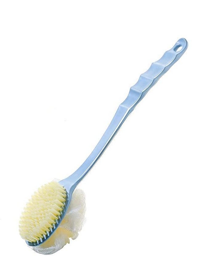 TERXA 2 In 1 Body Brush & Back Brush | Back Scrubber | Double Sided Bath Brush | Long Handled Shower Brush For Wet & Dry | Bathing Tool & Accessories (Pack of 1,Multicolor) - Image 1