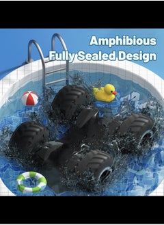 Harvestoy 1:16 Scale Pick-up Toys RC Car Truck Toys Remote Control Cars Body Waterproofing Suitable for All Terrain 4WD Off-Road Car Summer Water Toy Stunt Remote Control Car for Kids  - Image 5