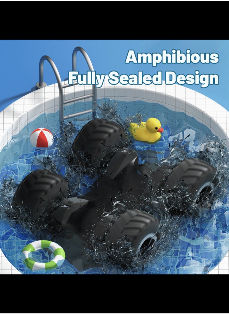 Harvestoy 1:16 Scale Pick-up Toys RC Car Truck Toys Remote Control Cars Body Waterproofing Suitable for All Terrain 4WD Off-Road Car Summer Water Toy Stunt Remote Control Car for Kids  - Image 5