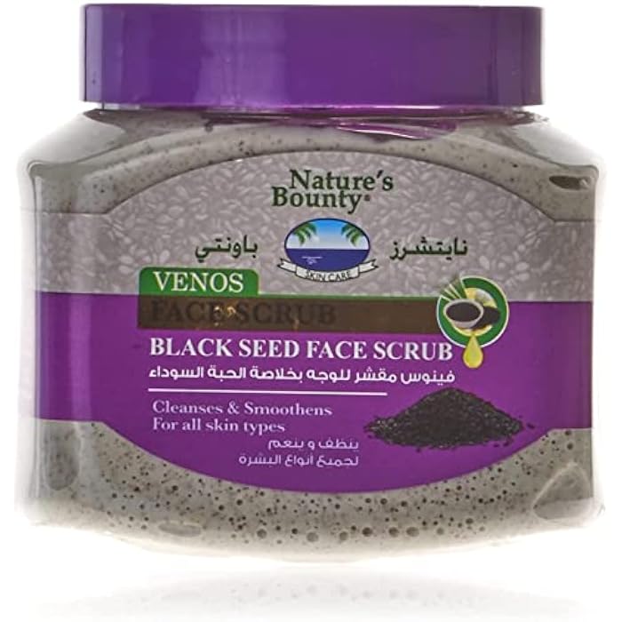 NATURE'S BOUNTY NATURES BOUNTY Venos Black Seed Face Scrub, 300 ml - Image 1