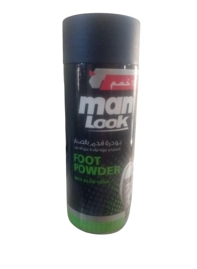 Man look Foot Powder with Aloe Vera 50 gm - Image 1