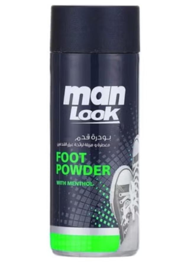 Man look Foot Powder with Aloe Vera 50 gm - Image 3