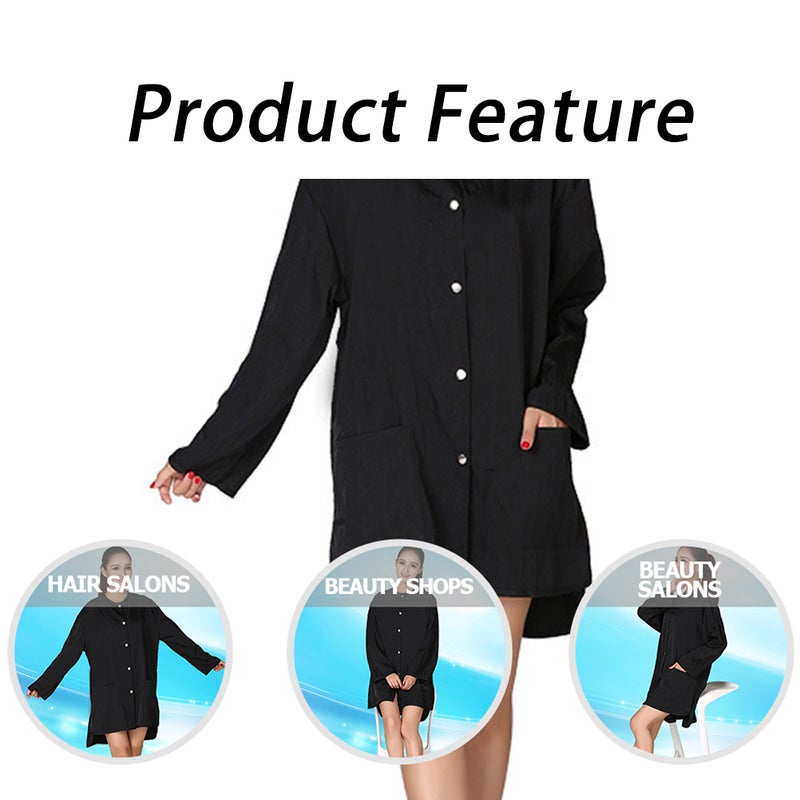 Barber Cloth Cape, Lightweight and Breathable, Ideal for Home Hairdressing - Image 4