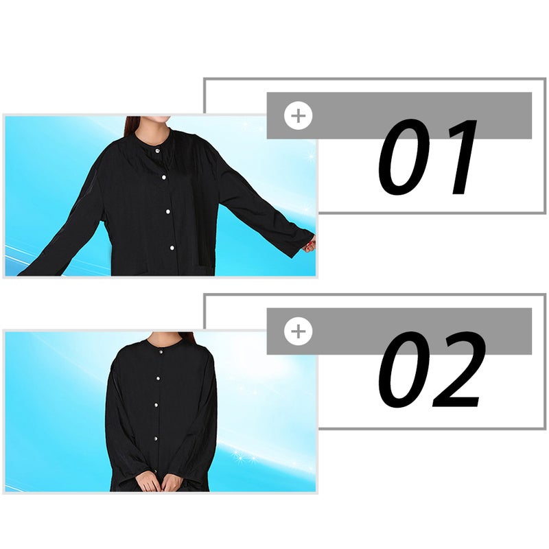 Barber Cloth Cape, Lightweight and Breathable, Ideal for Home Hairdressing - Image 5