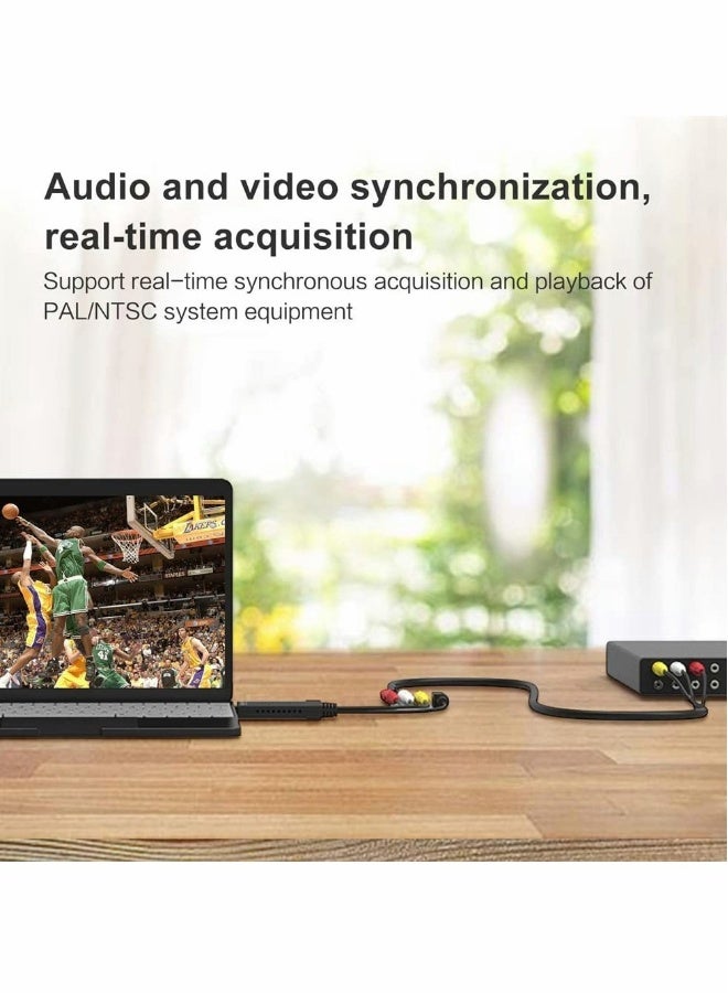 USB 2.0 Audio Video Converter, VHS to Digital Converter, Video Capture Card VCR TV to DVD Converter Adapter for Mac, PC Support - Image 4