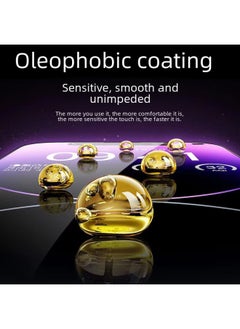 Tempered Glass Screen Protector For IPhone 15 14 11 12 Pro 13 Electroplated High Definition Digital Computer Phone Film-Color:Electroplating Anti-fingerprint + Anti-static + Dust Net + High Aluminum Glass-Dimensions:For Apple 12/12Pro
