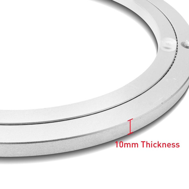 TamBee طقم أدوات تامبي 18 بوصة لذي سوزان - محمل دوار من الألمنيوم عالي التحمل مع آلية حلقة دوارة معدنية لأجزاء لذي سوزان للوح الألغاز، مشاريع DIY (قاعدة فقط) - Image 3