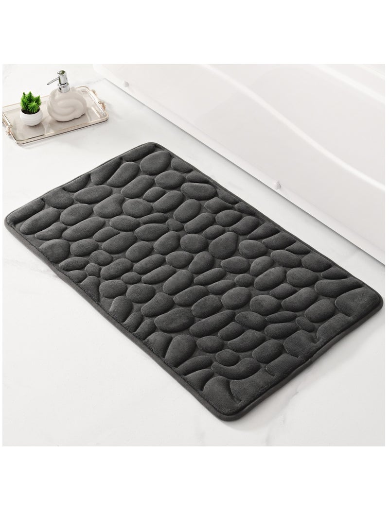 Bluejw سجادة مدخل مطبوعة بحجم 50x80 سم من الحجر الطبيعي، سجادة حمام بسيطة، سجادة امتصاص الرياح، سجادة مضادة للانزلاق، سجادة أرضية