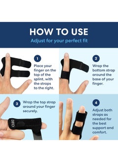 Dr. Frederick's Original Trigger Finger Splint - 2ct - Finger Splint for Trigger Finger Pain - Mallet Finger Splint - Finger Brace for Arthritis, Injury, Sprain - Fits Index, Middle, & Ring Finger - pzsku/Z01E0A45C79FC1836308FZ/45/_/1740377535/88cbcbea-b7ec-46a2-adfa-f77c16a83230