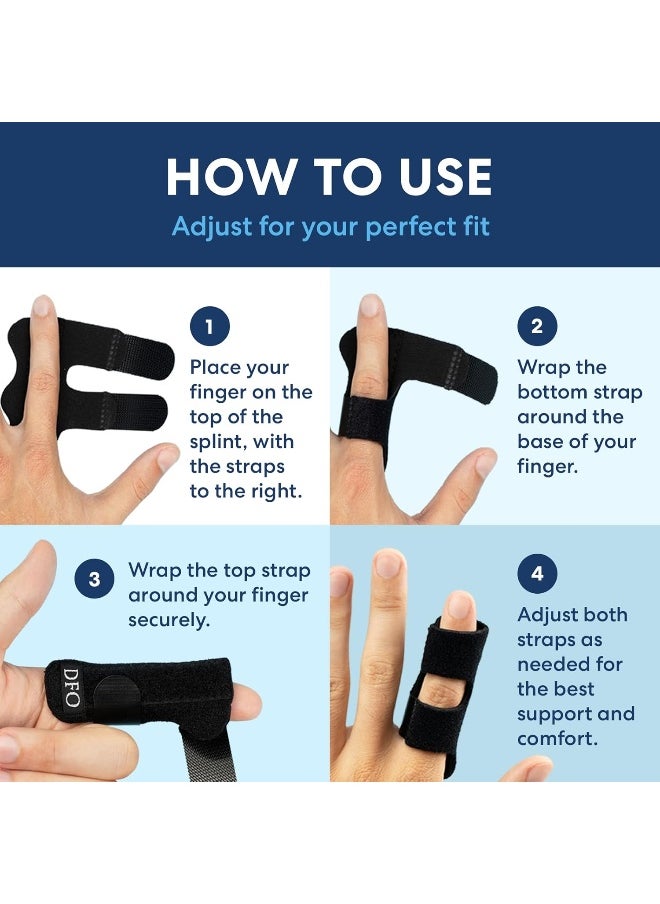 Dr. Frederick's Original - Dr. Frederick's Original Trigger Finger Splint - 2ct - Finger Splint for Trigger Finger Pain - Mallet Finger Splint - Finger Brace for Arthritis, Injury, Sprain - Fits Index, Middle, & Ring Finger - Image 1