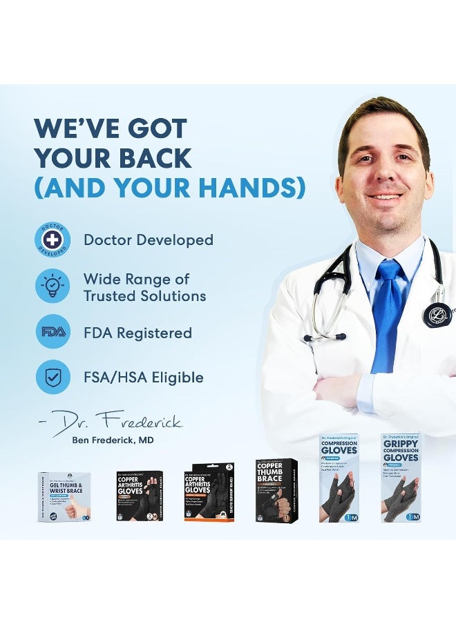 Dr. Frederick's Original - Dr. Frederick's Original Trigger Finger Splint - 2ct - Finger Splint for Trigger Finger Pain - Mallet Finger Splint - Finger Brace for Arthritis, Injury, Sprain - Fits Index, Middle, & Ring Finger - Image 1